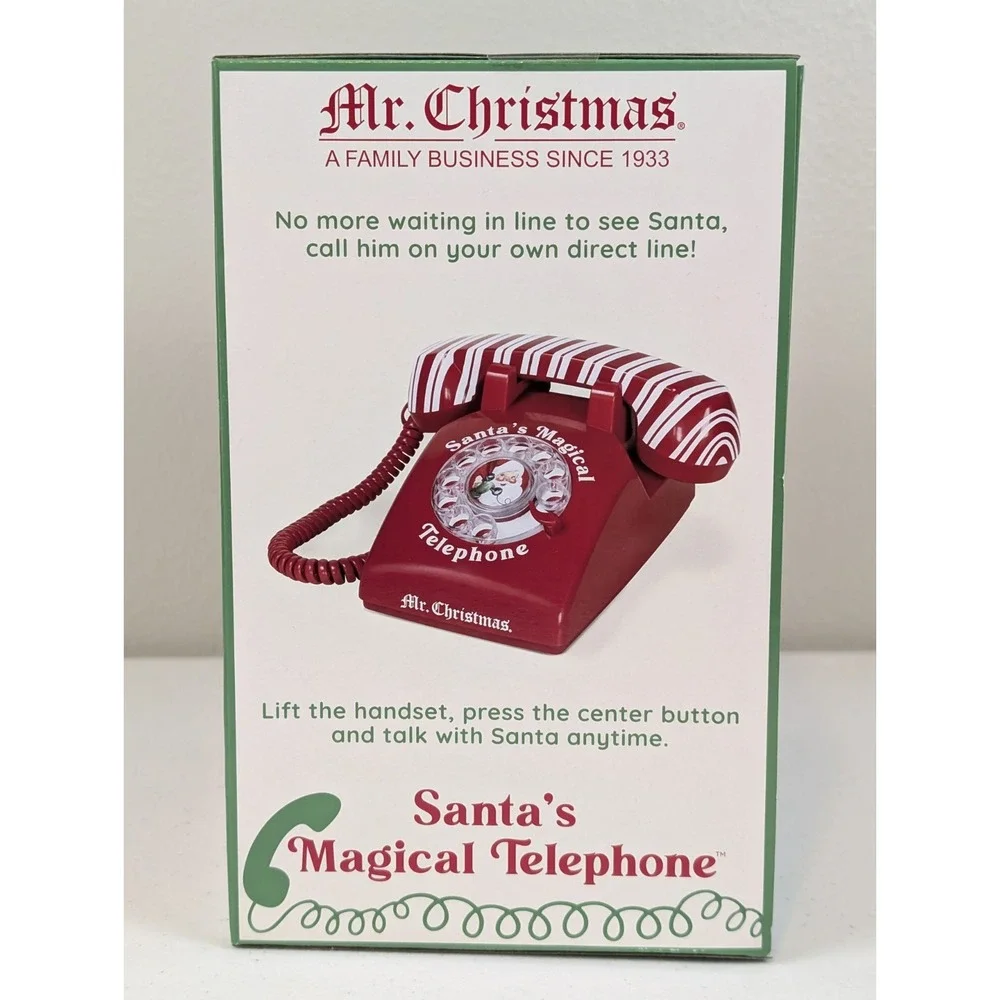 Mr. Christmas Santa's Interactive Magical Telephone Brand New In Box